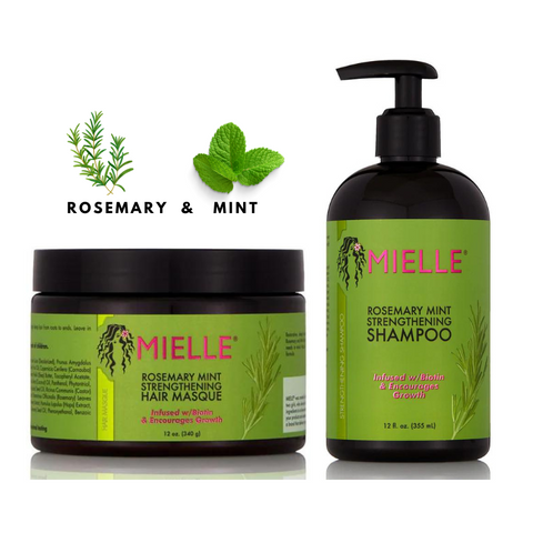 Mielle Rosemary Mint Masque & Shampoo Set