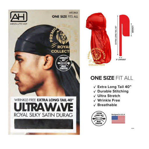 Red by Kiss Bow Wow Power Wave Luxe Design Durag