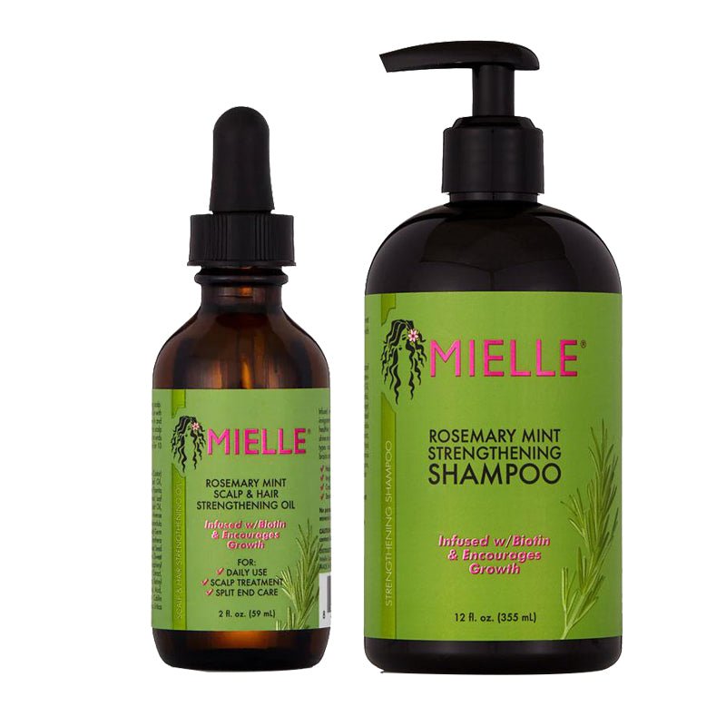 Mielle Organics Strengthening Oil Strengthening Shampoo Set - Beautizone UK