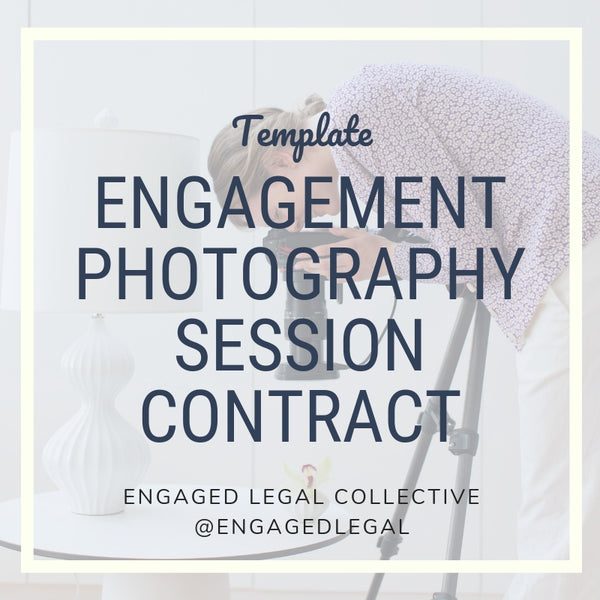 engagement photography contract template