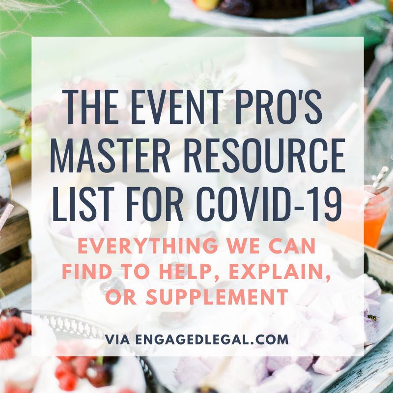 wedding pro resources covid-19