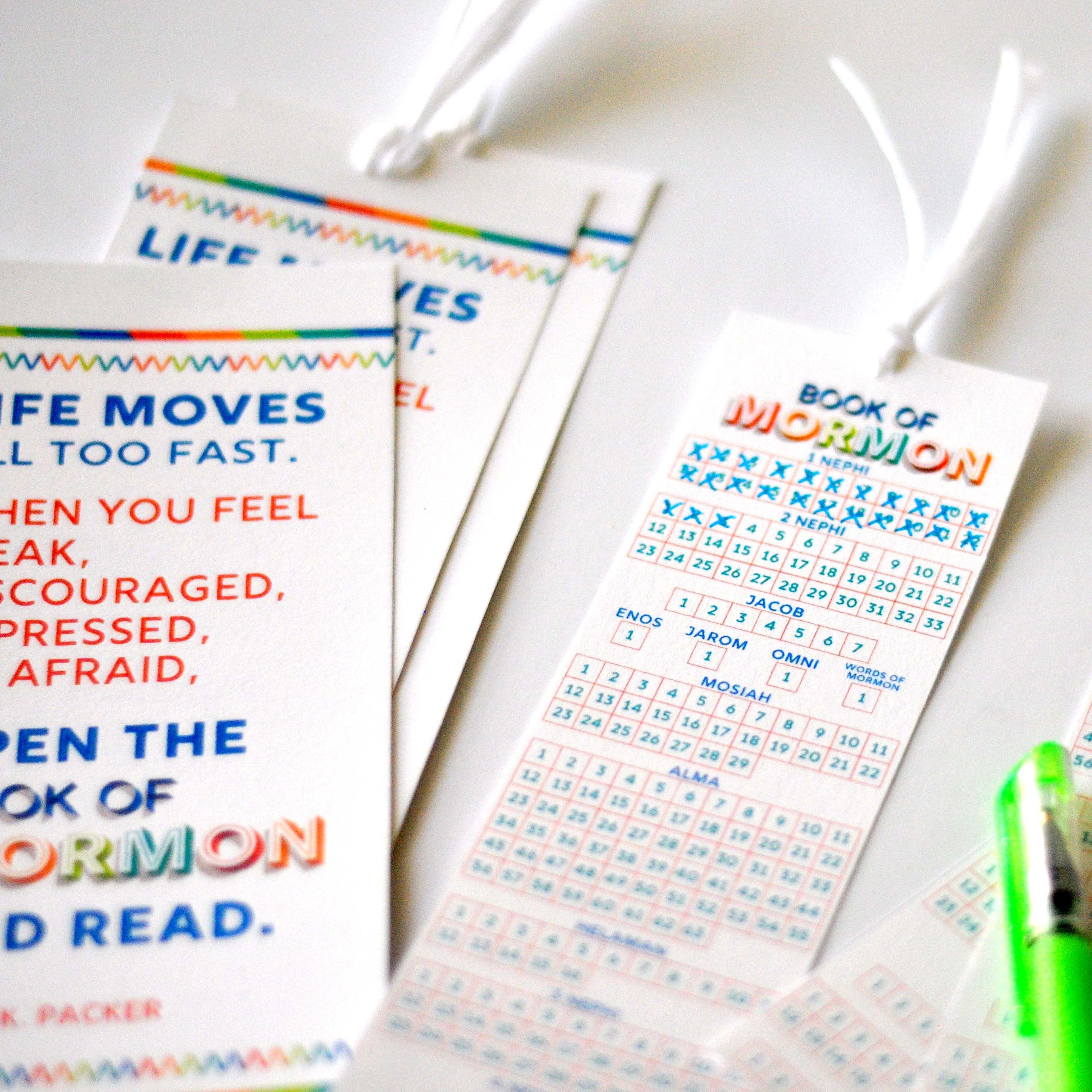 lds seminary book of mormon bookmarks ministering printables
