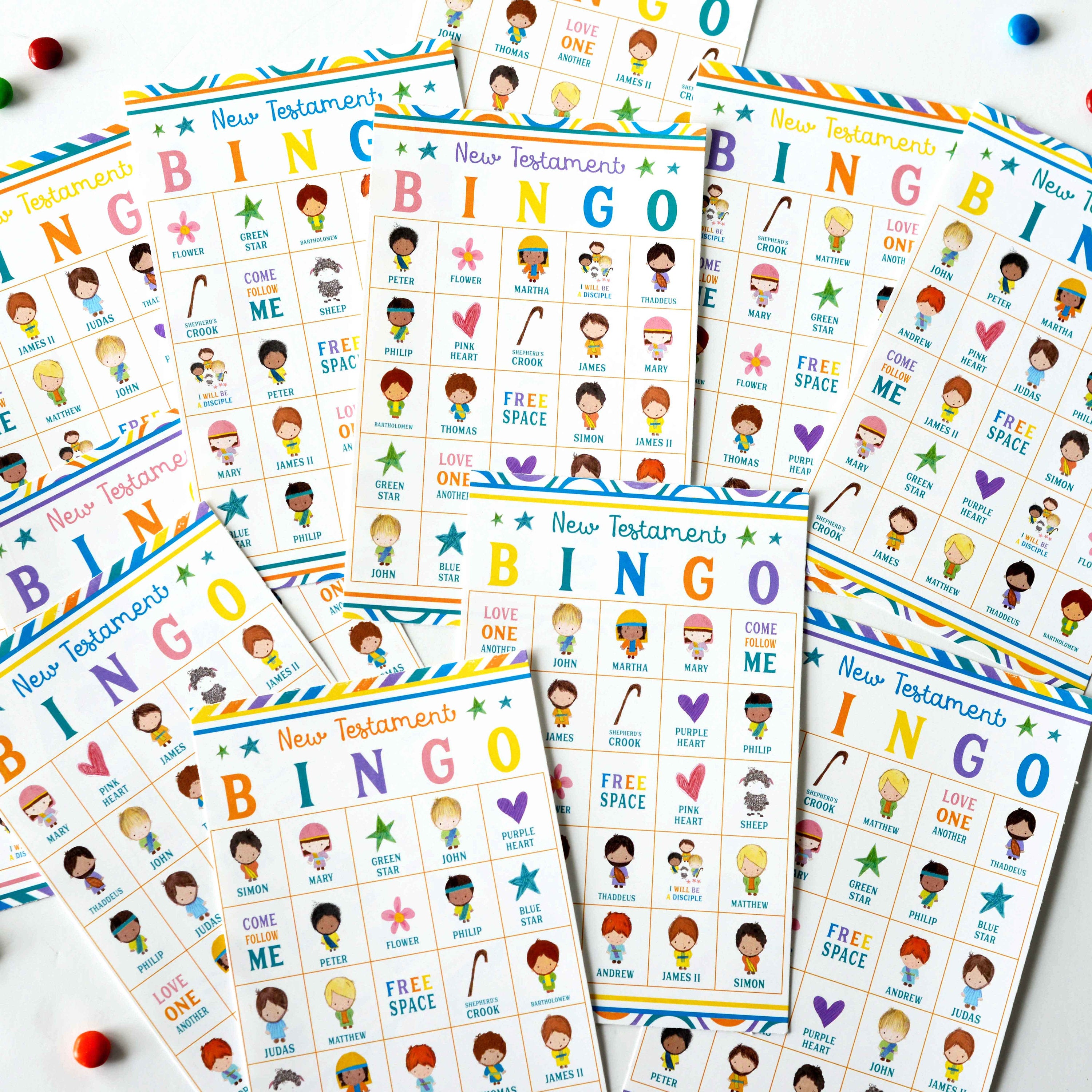 new testament bingo printable game bible game for kids ministering