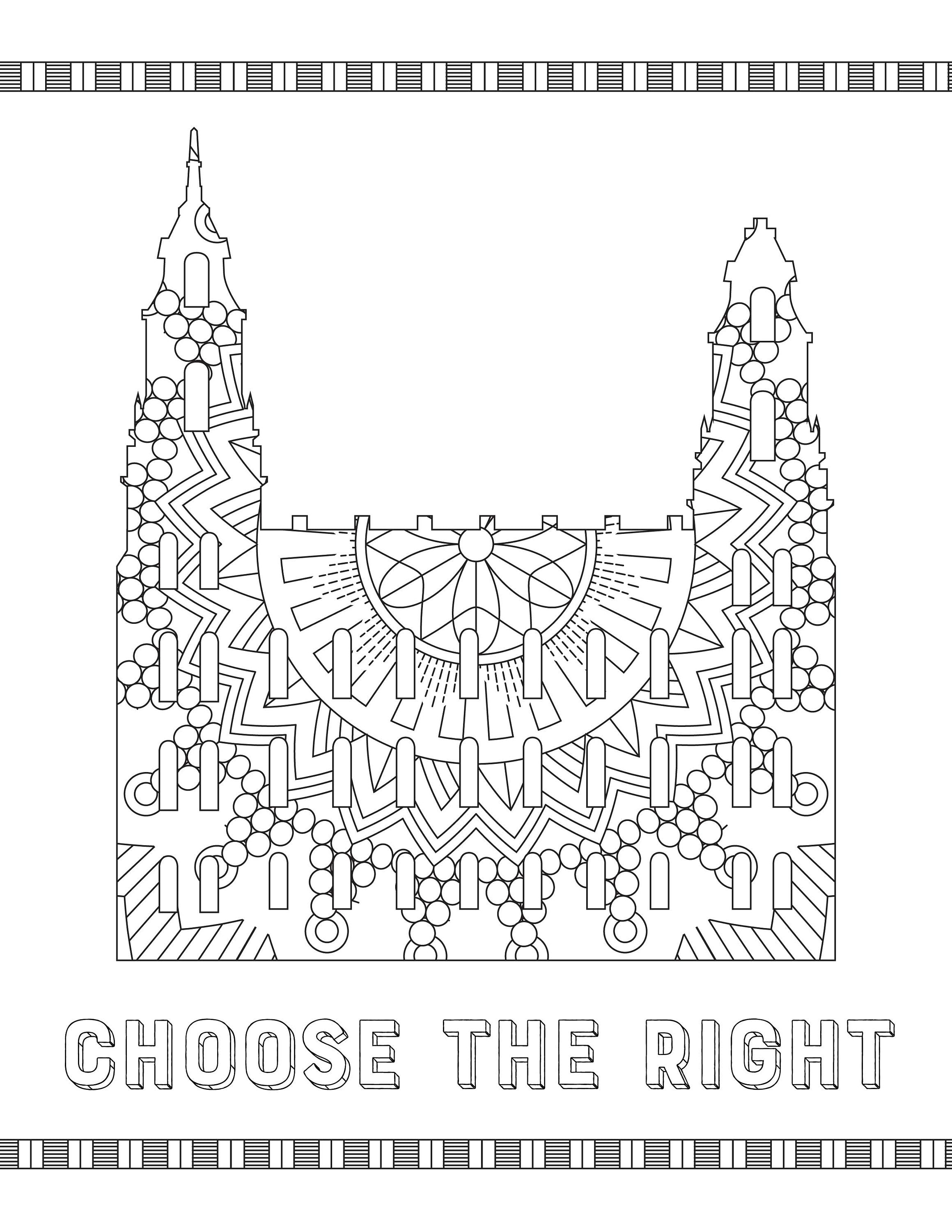 Temple Coloring Page For Kids