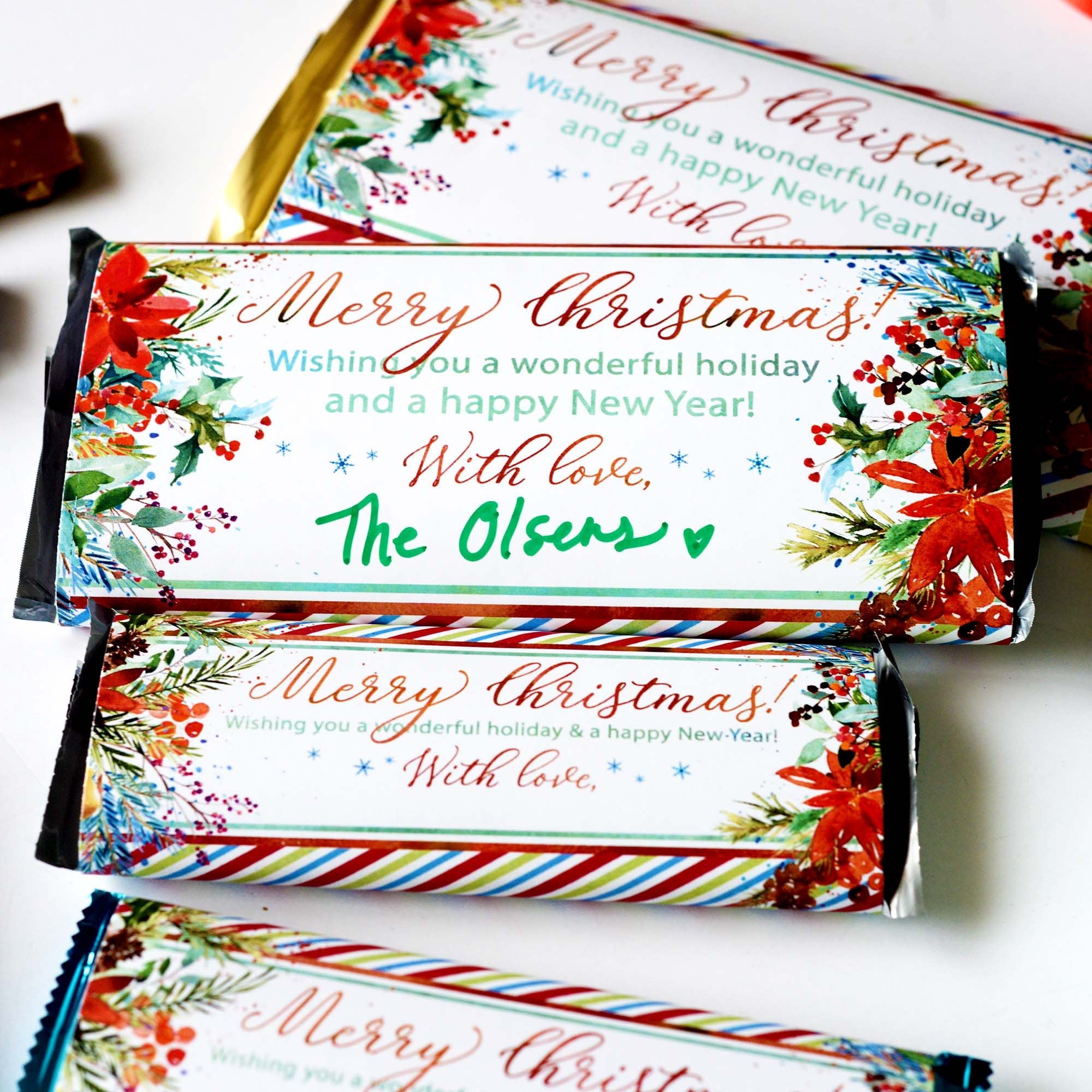 Christmas Chocolate Candy Bar Wrapper - Ministering Printables