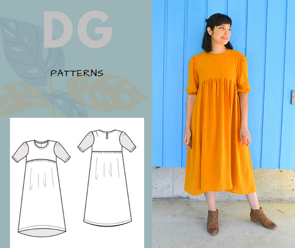 Marta Dress PDF sewing pattern and printable sewing tutorial for women ...