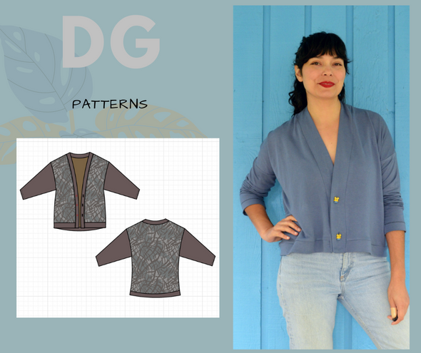 Batiste Cardigan PDF sewing pattern and printable sewing tutorial ...
