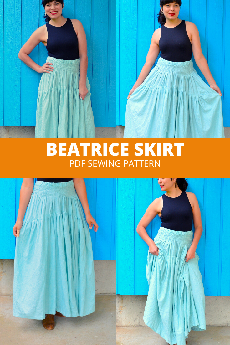 Beatrice Skirt PDF sewing pattern – DGpatterns