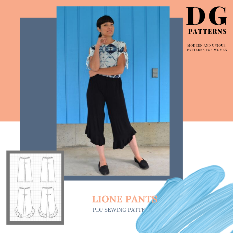 Lione Pants PDF sewing pattern – DGpatterns