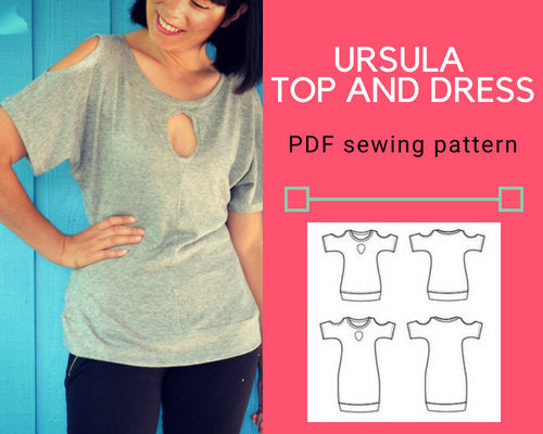 The Ursula Knit Top and Dress PDF sewing pattern – DGpatterns