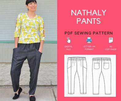 Beth Stretch Woven Pant Sizes 10, 12, 14 PDF Sewing Pattern by Style Arc  Print at Home Digital Pattern 