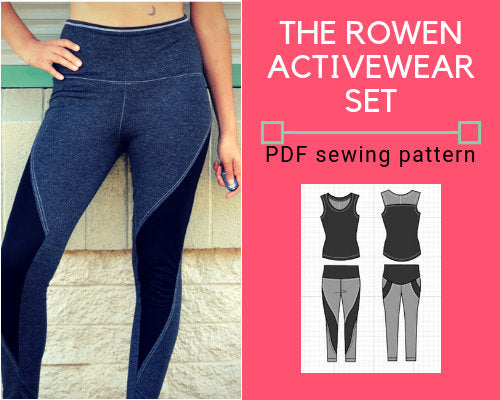 Rowen Activewear Set PDF sewing pattern – DGpatterns