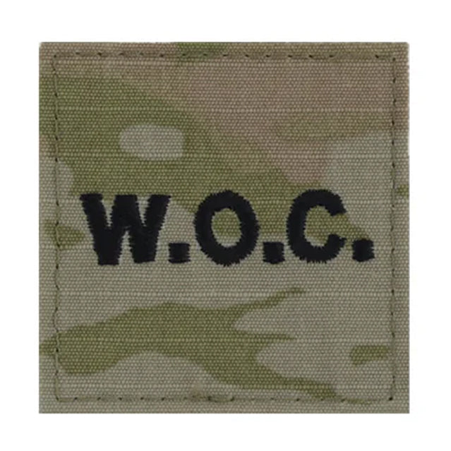 U.S. Army W.O.C. Warrant Officer Candidate Rank Patch (Gold or Black Letters), OCP