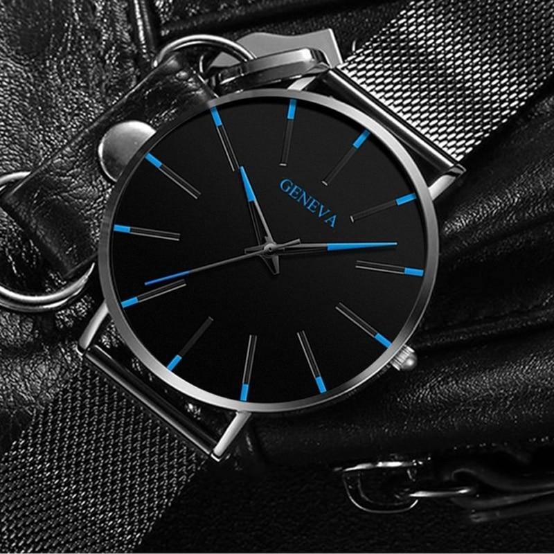 2021 Minimalist Men's Fashion Ultra Thin Watches Simple Men Business ...