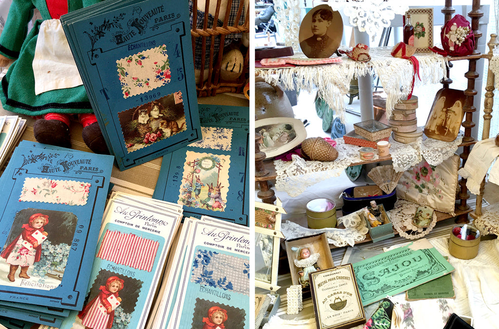 Lovely vintage finds at Porte de Vanves in Paris