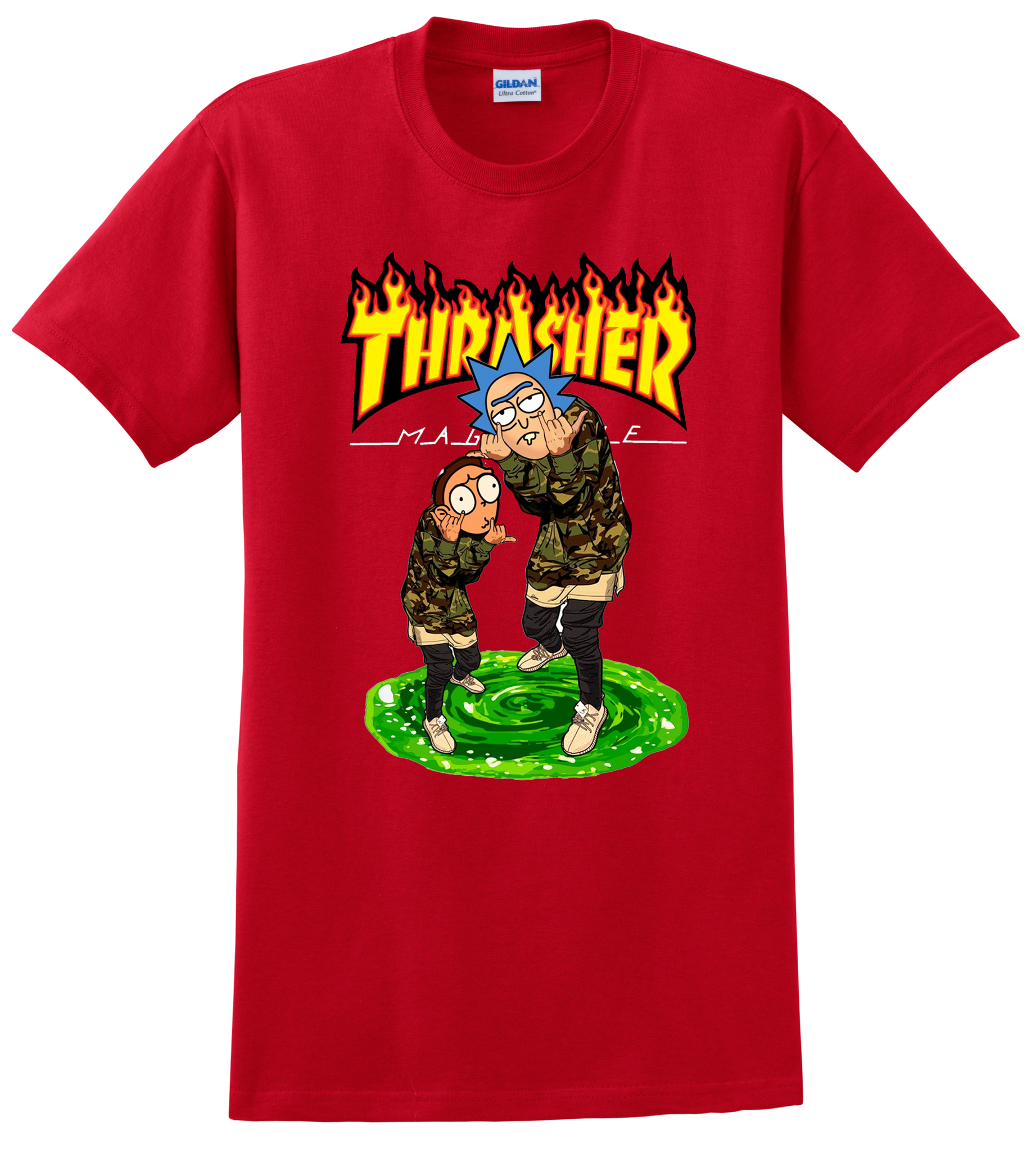 thrasher red t shirt