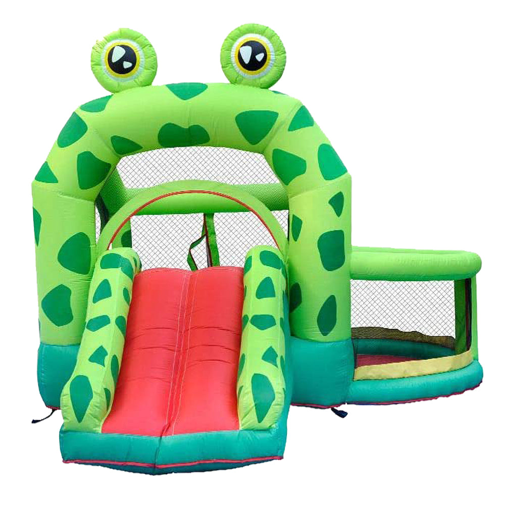 Bounce House Frog Bouncer Slide with Pool