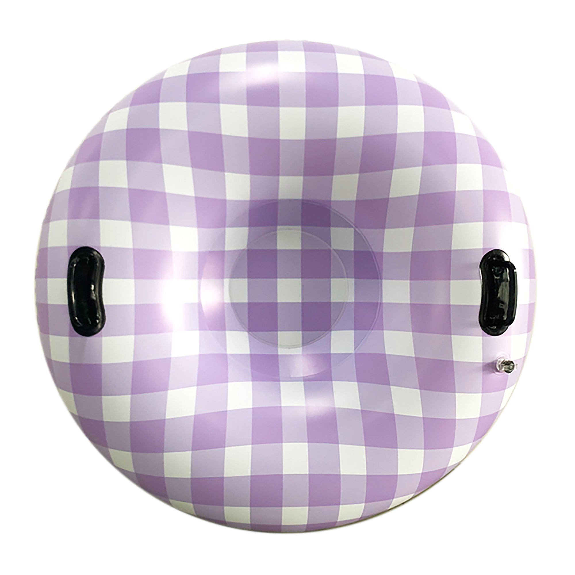 ''Purple and White Plaid Inflatable Snow Tube 47''''''