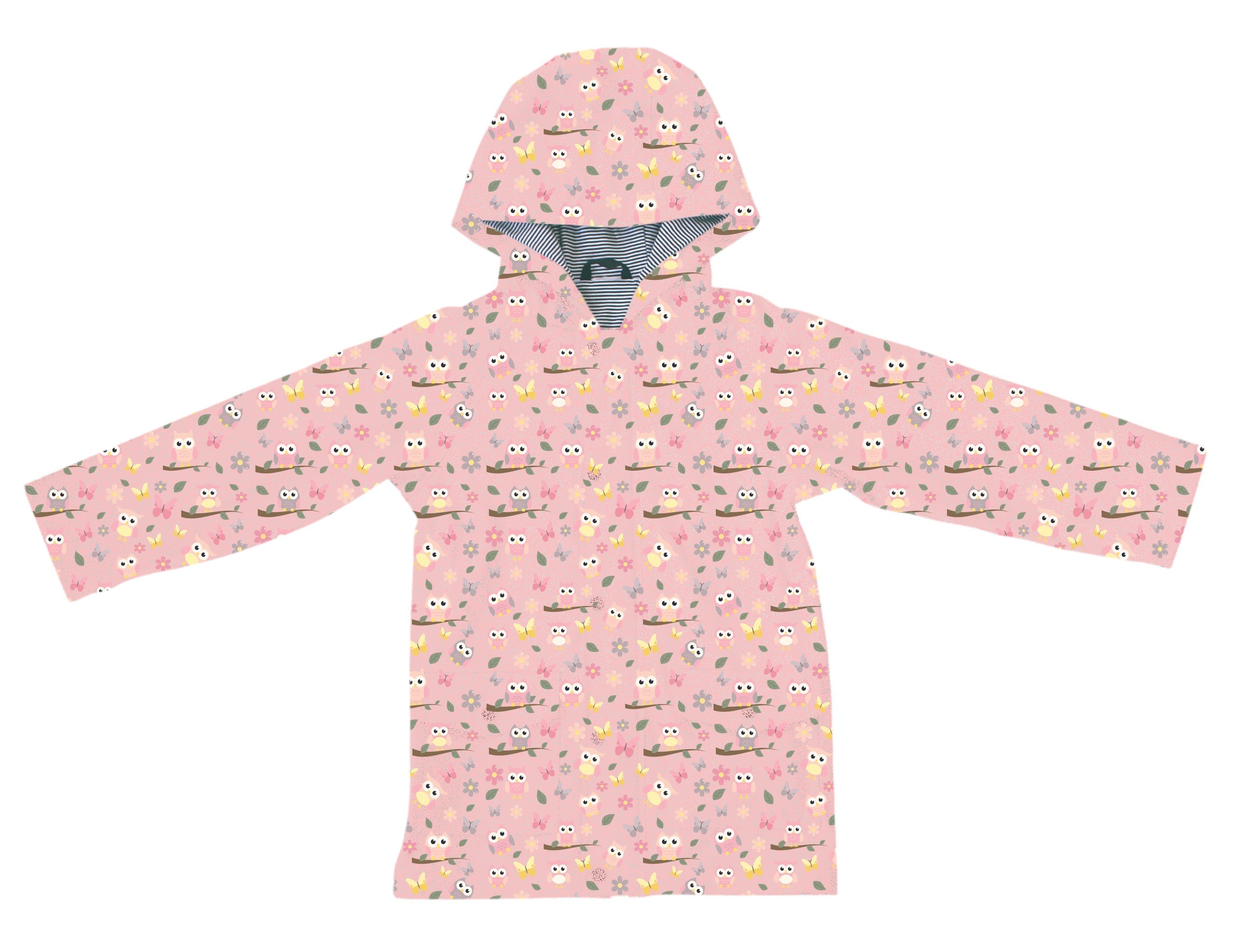 Pink Owls Collection Rain COAT - Pre-Pack