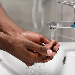 washing hands