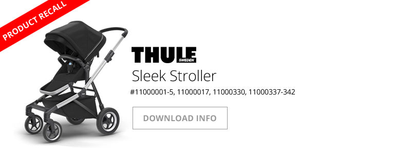 Thule Sleek Stroller Recall Poster
