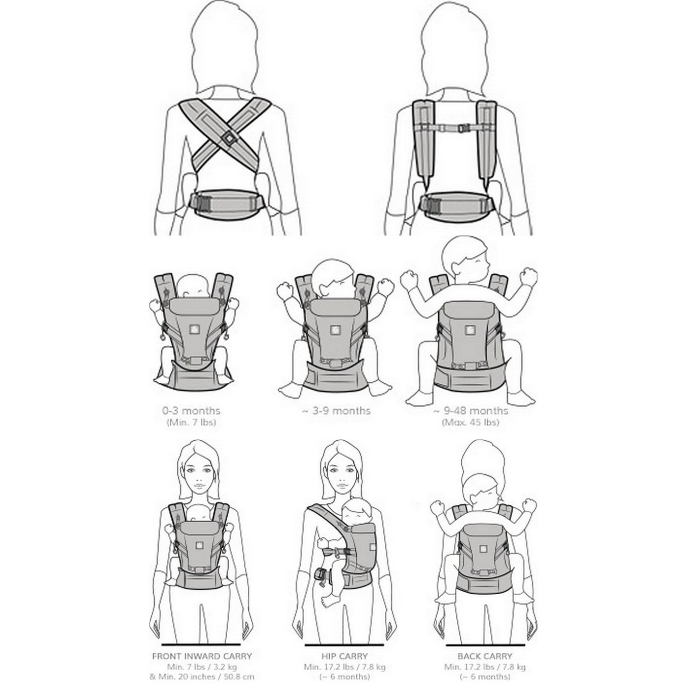 Ergo Baby Ergo Adapt Baby Carrier Baby Earth