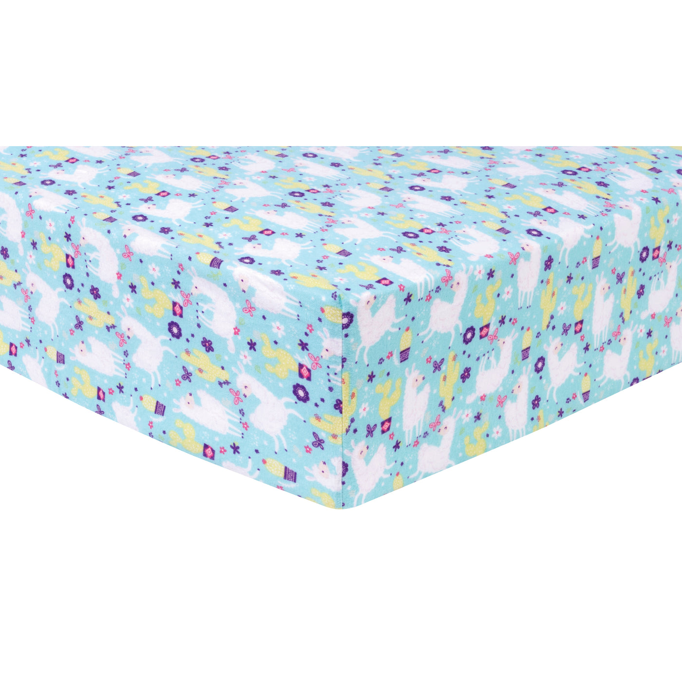 flannel fitted crib sheet