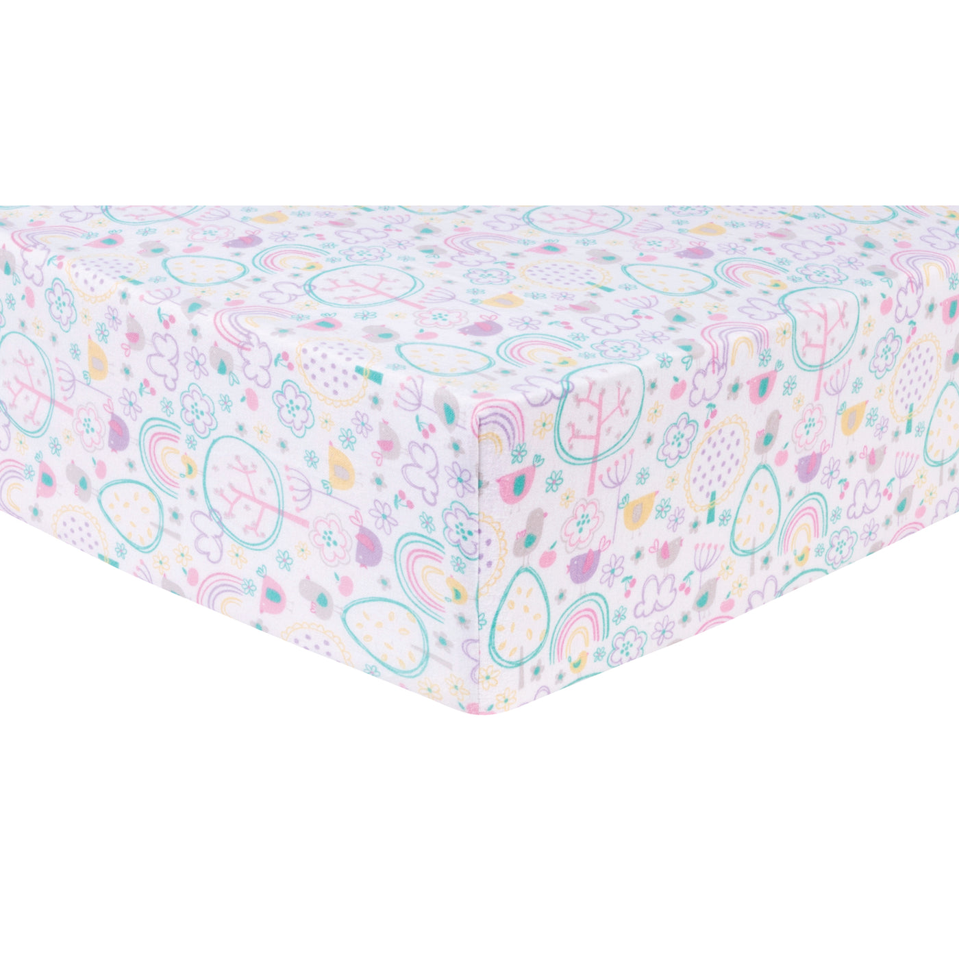 flannel fitted crib sheet