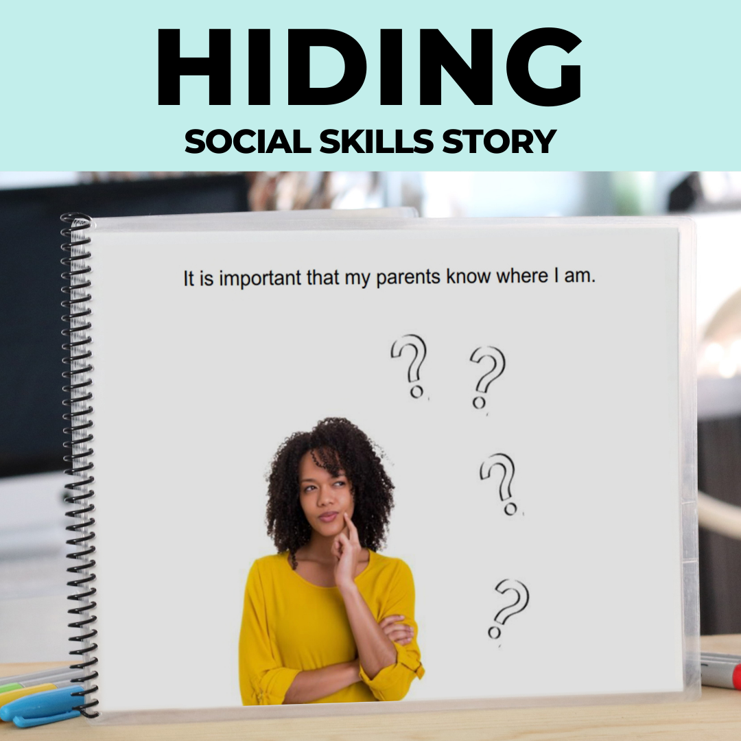 Free Printable Social Story About Playing Hide & Seek