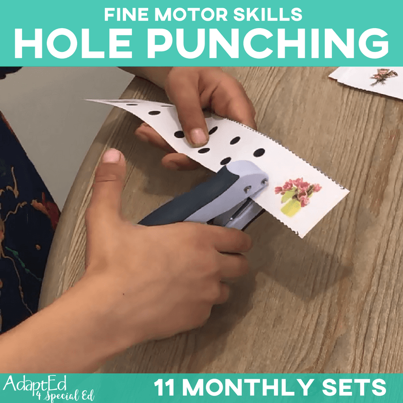 Easter Hole Punch Fine Motor Skill Activity