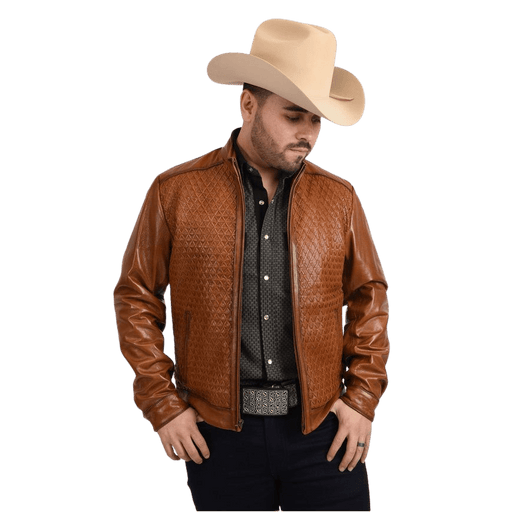 Rodeo Durango Int'l All Black Crocodile Leather Jacket 3XL