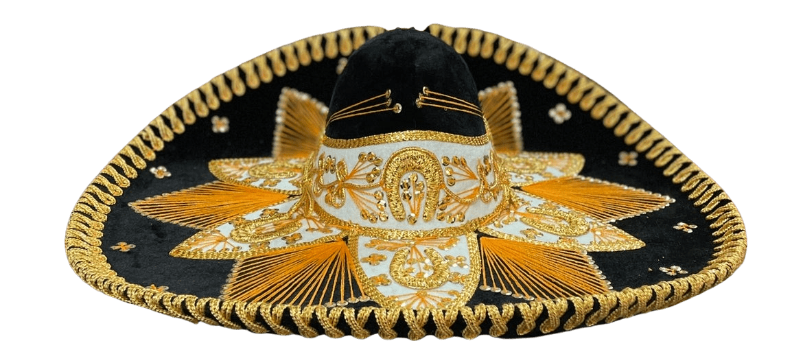 pasatiempo contacto Persona enferma Sombrero Charro Mariachi Black and Gold — Rodeo Durango Int'l