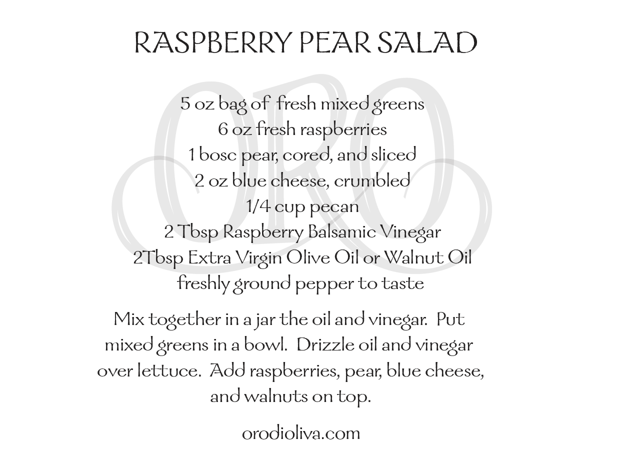 Raspberry Pear Salad