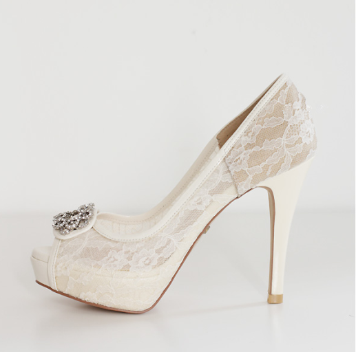 ivory wedding shoes high heel