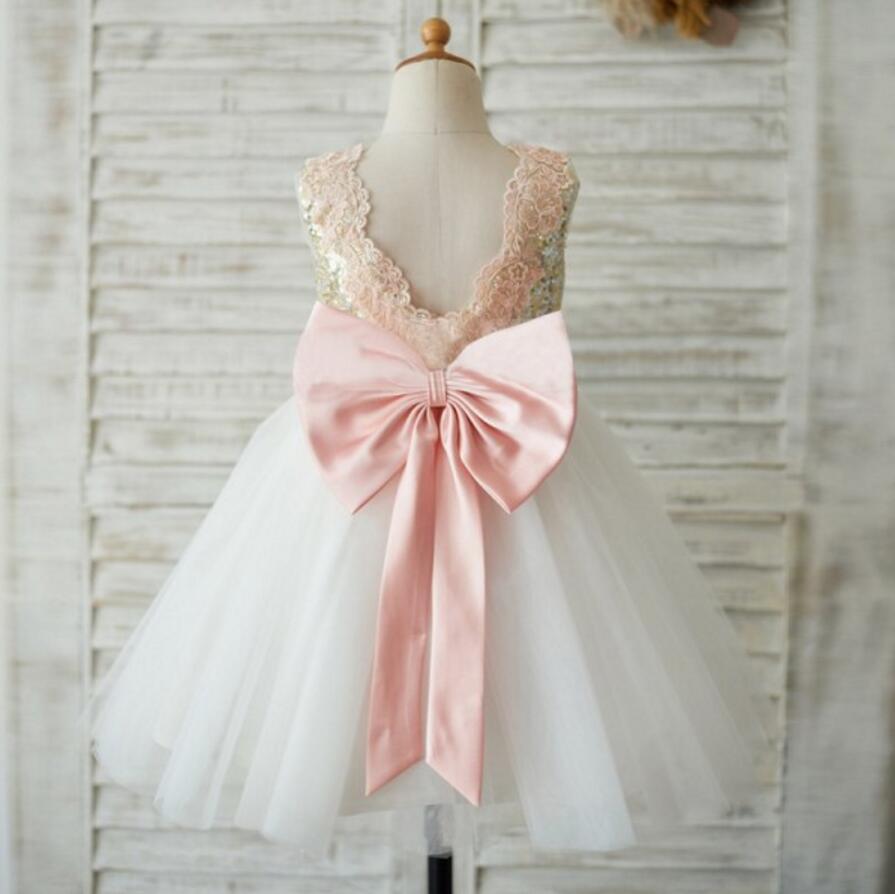 dress with ribbon at the back
