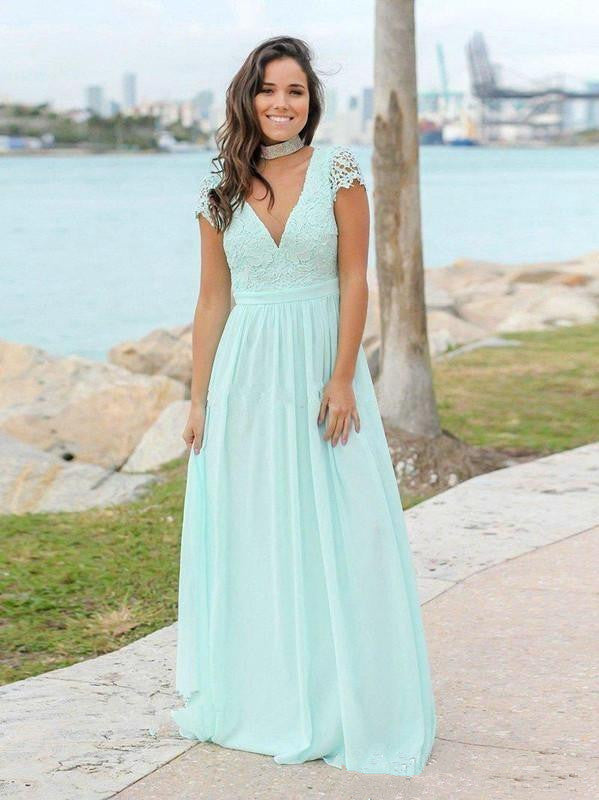 mint green chiffon bridesmaid dresses