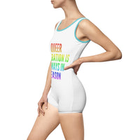 "Queer Liberation" Vintage Swimsuit (White)
