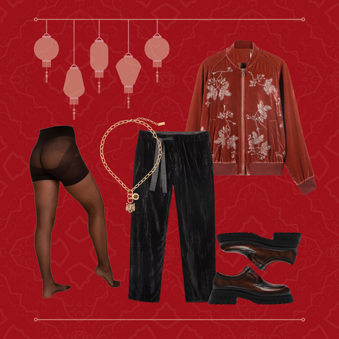 Unisex Lunar New Year Outfit With Tights