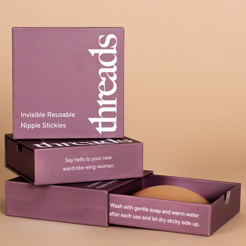 Threads Invisible Reusable Nipple Stickies 