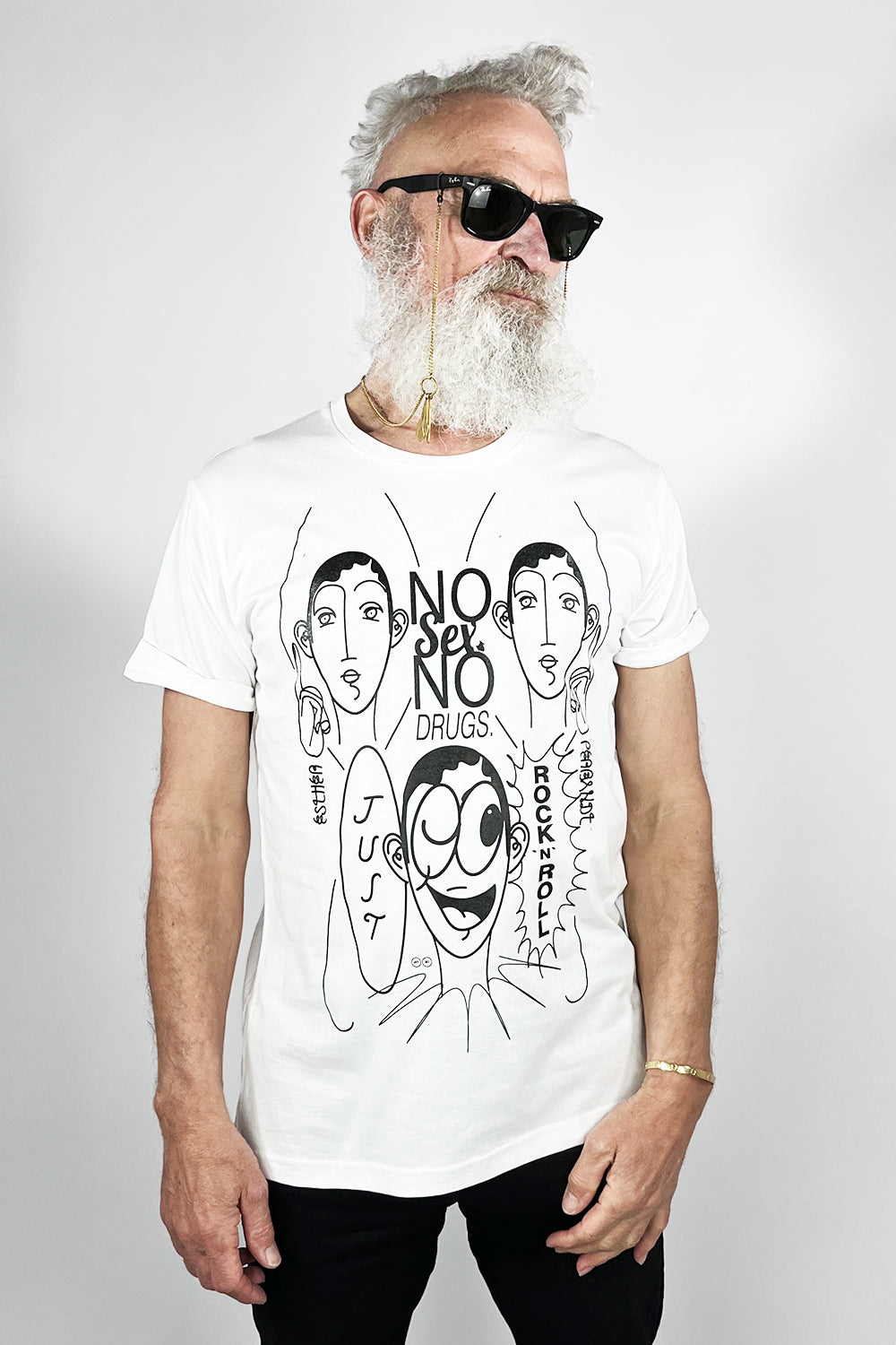 No Sex No Drugs Just Rockn Roll Statement T Shirt Esther Perbandt 