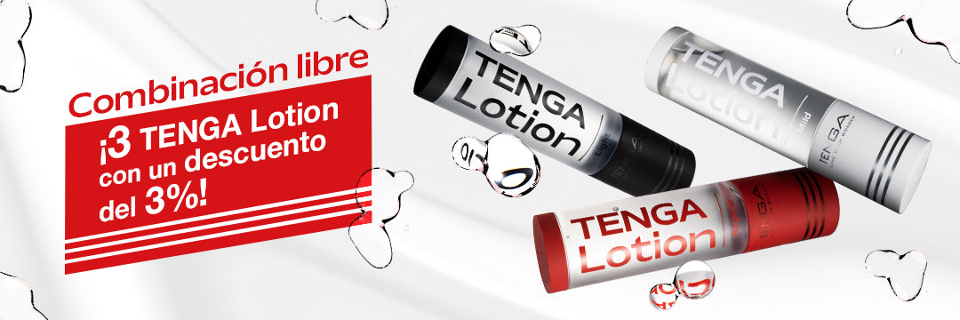 Combinación libre: ¡3 TENGA Lotion con un descuento del 3%!