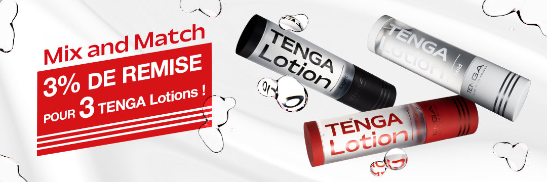 3% de remise pour 3 TENGA Lotions !