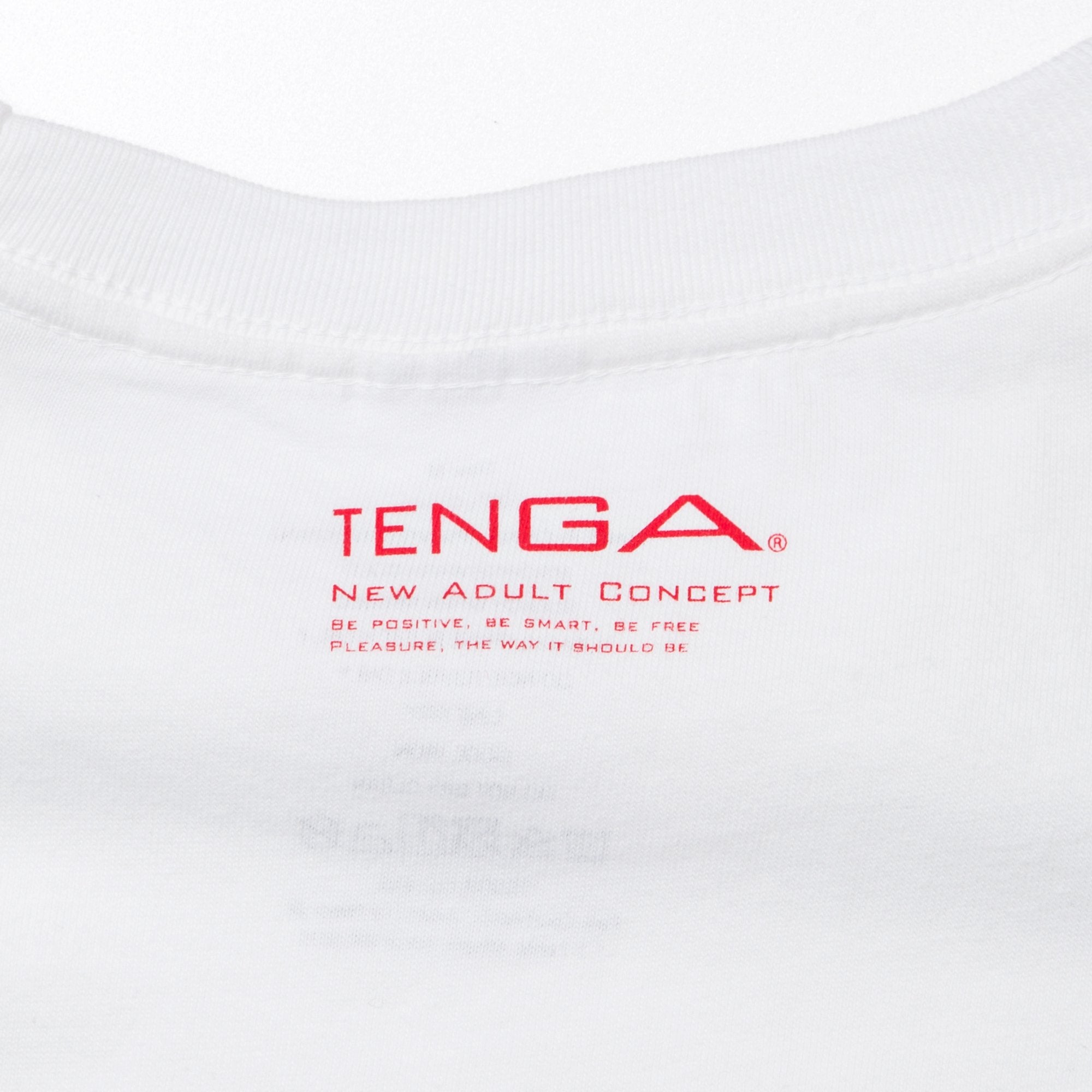 Playing with TENGA T-SHIRT White x Yellow