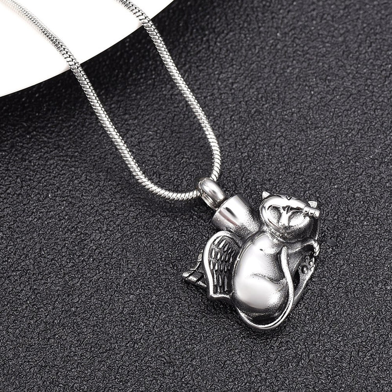 Custom Photo Engraved Pet Urn Necklace for Dogs