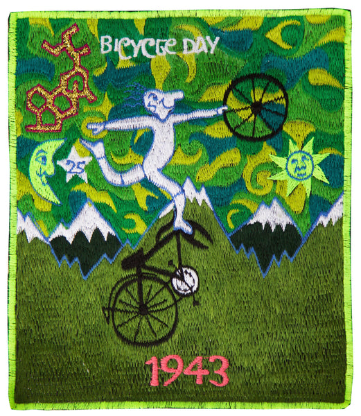 Green Bicycle Day Patch Psychedelic Dr Albert Hofmann Discovery Of Ls 9eyes Bicycleday Imzauberwald