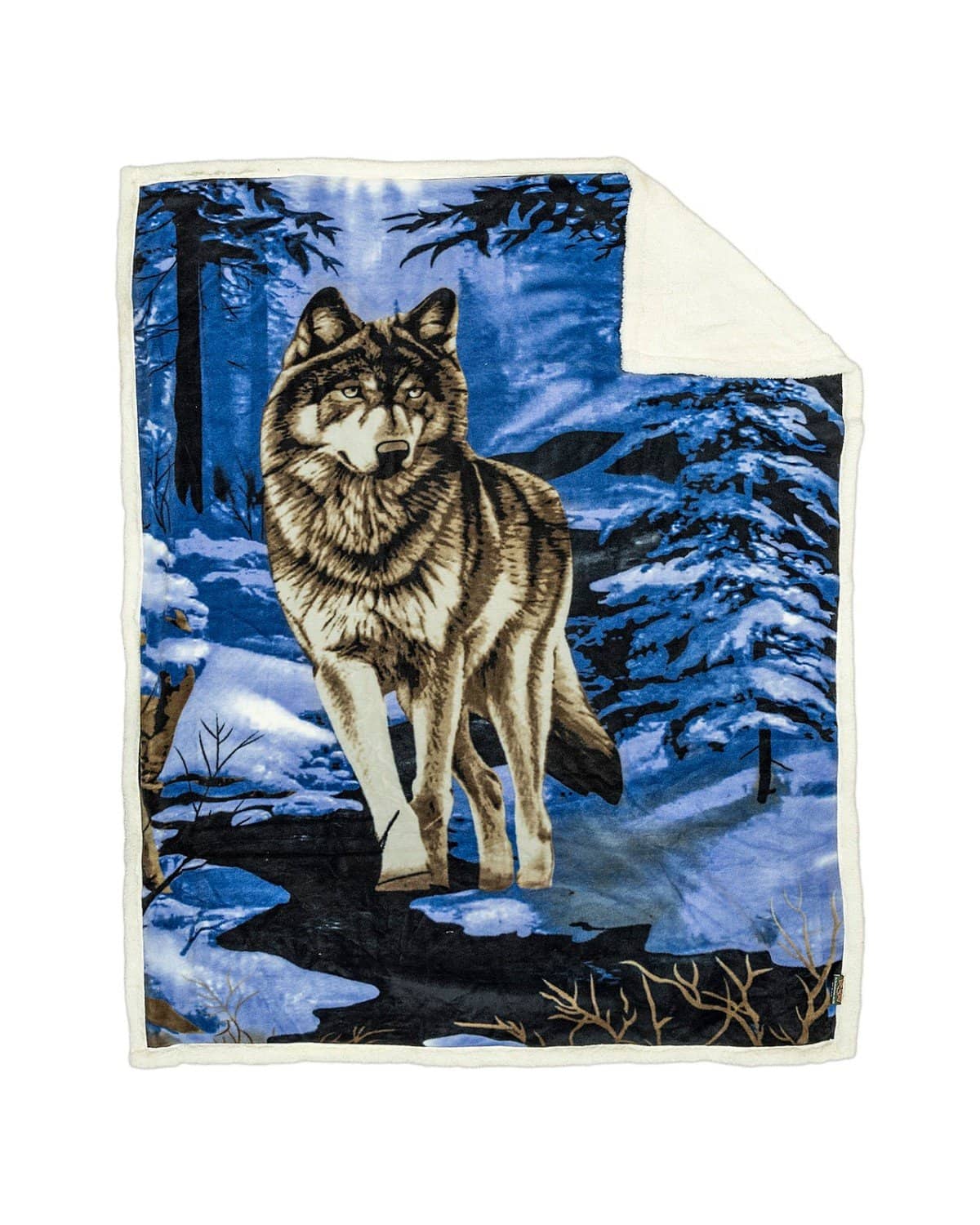 Wildkind Gray Wolf Full-Zip Animal Fleece Jacket