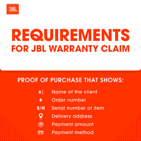 Everything JBL's Warranty Claim Policy - Store