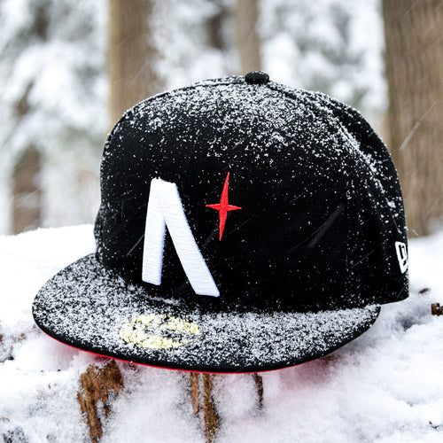 North Star Grey Black Infrared 59Fifty Fitted Hat by Noble North x