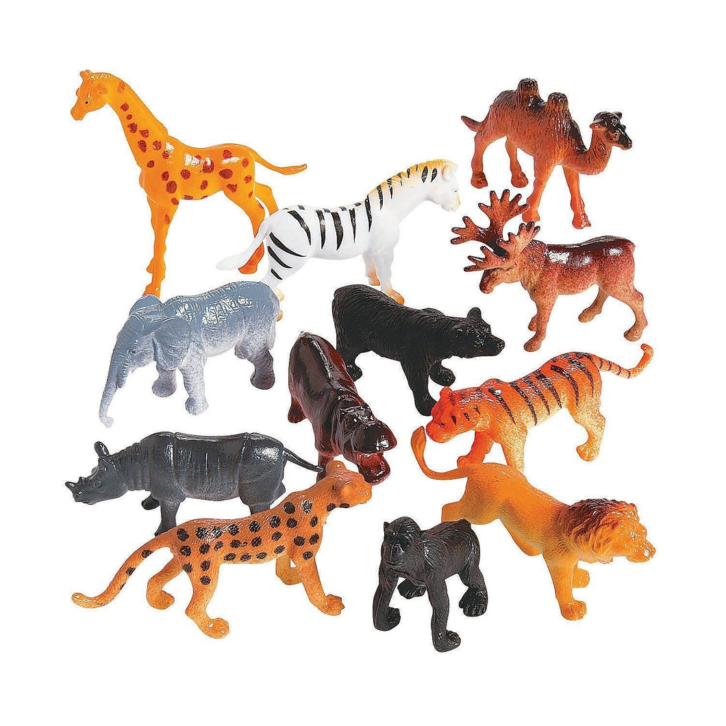 plastic safari animals