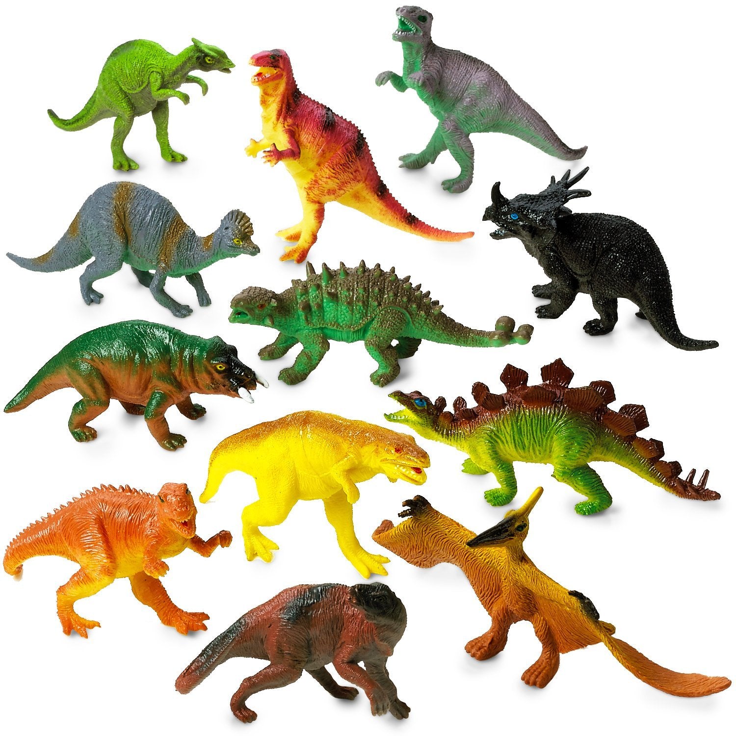 plastic dinosaur set